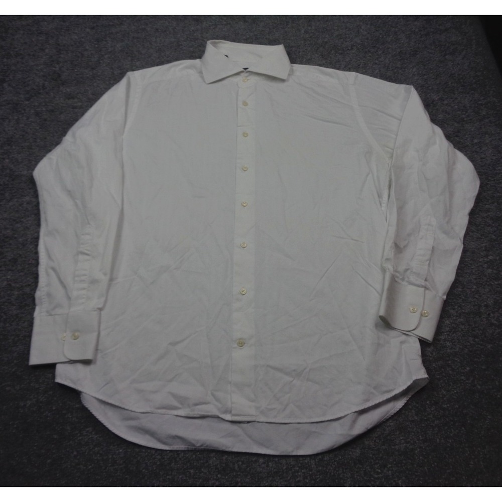 SUITSUPPLY Regular Fit Formal Shirt Men 17/43 White Button Up Cutaway Neck